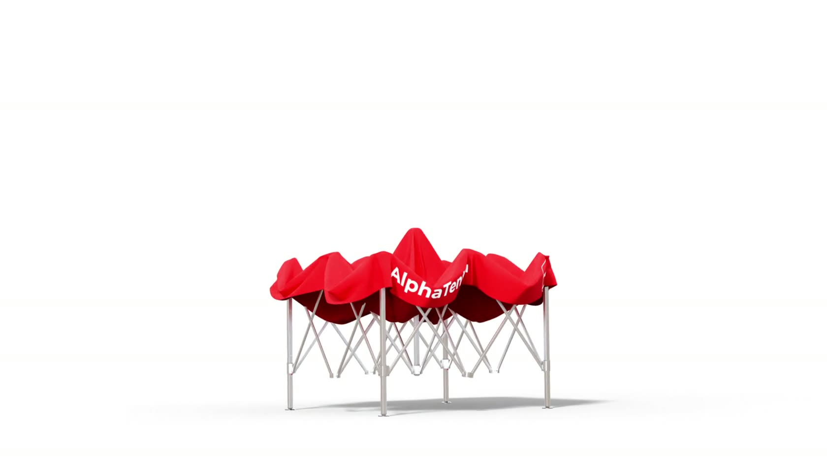 Alphatent canopy tent — intermediate opening frame, the frame spreads in width