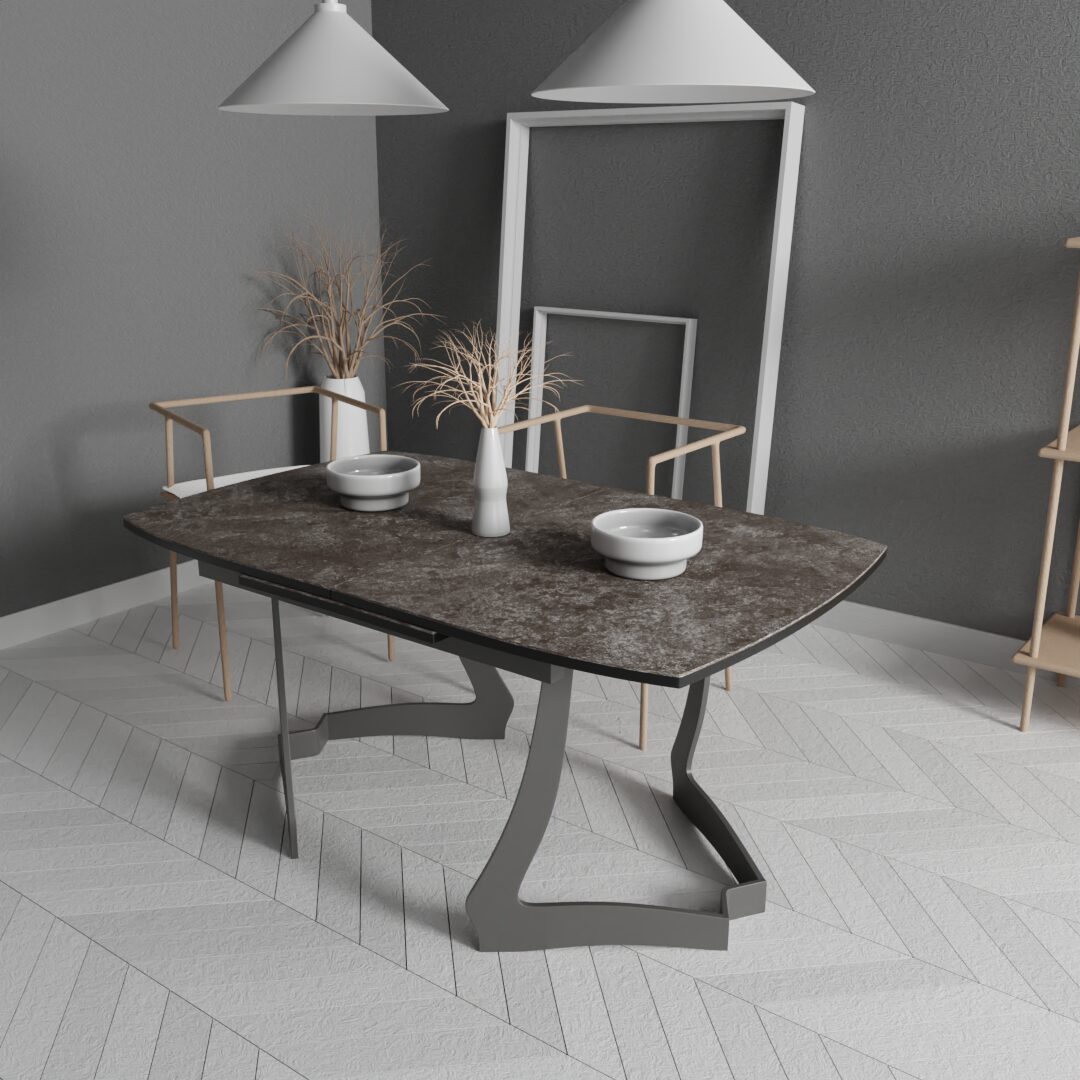 Diamand table by Gelios Tables, catalogue render