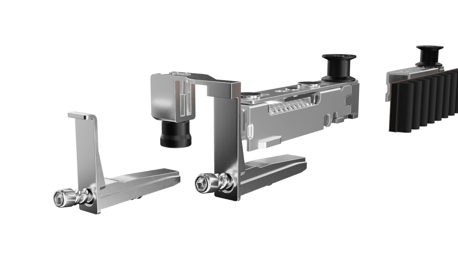HARDI slide mechanism assembly — render