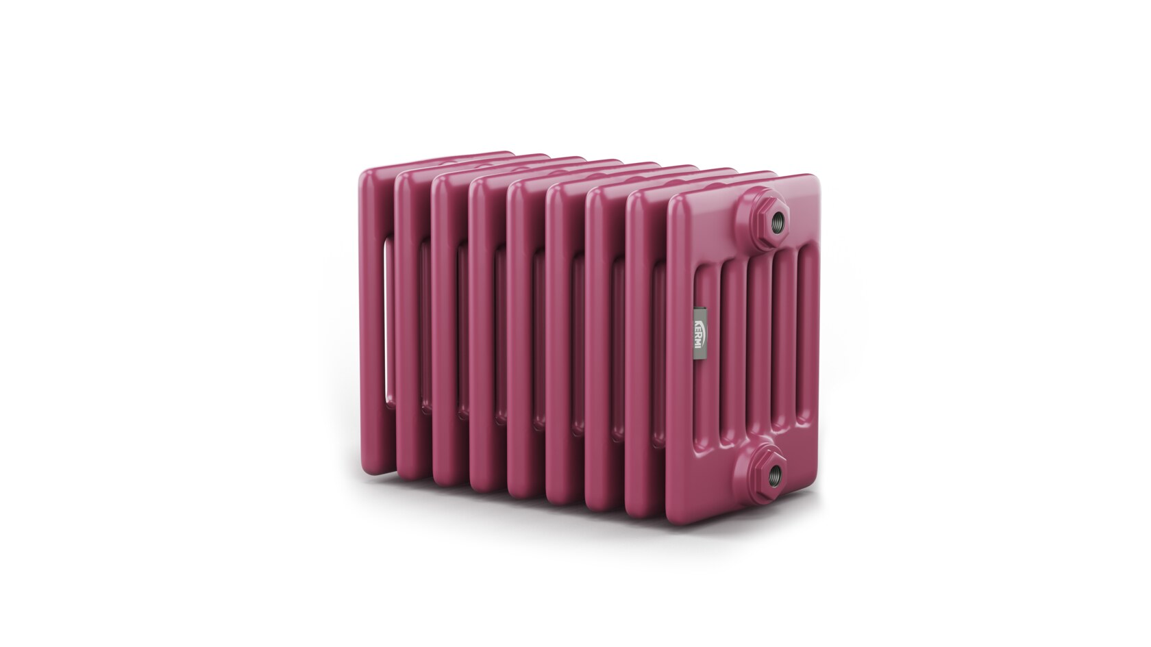 KERMI RRN 6030 tubular radiator — catalogue render in RAL 4004