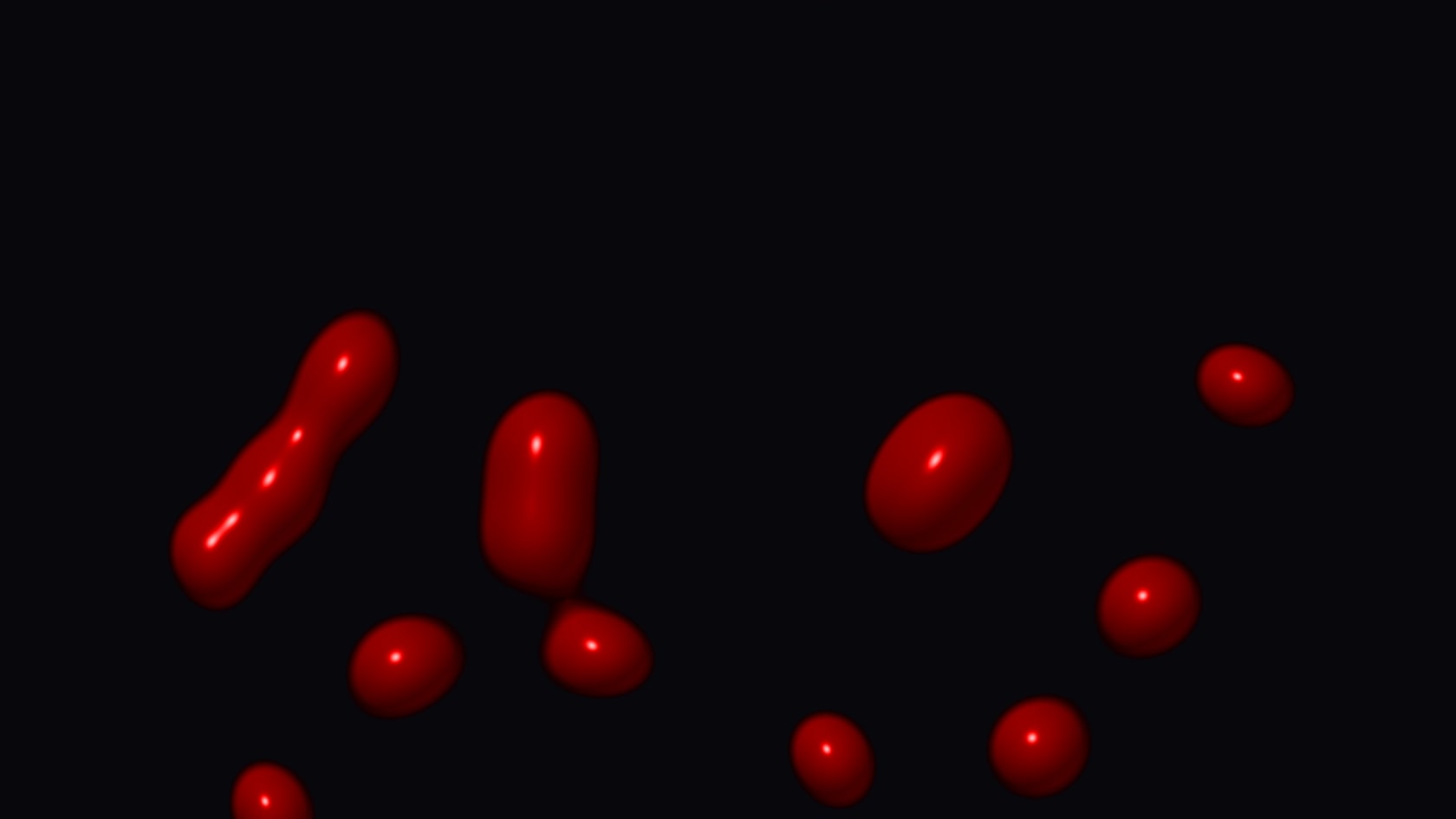 A dark background with a warm orange glow in the center — the atmosphere of a lava lamp