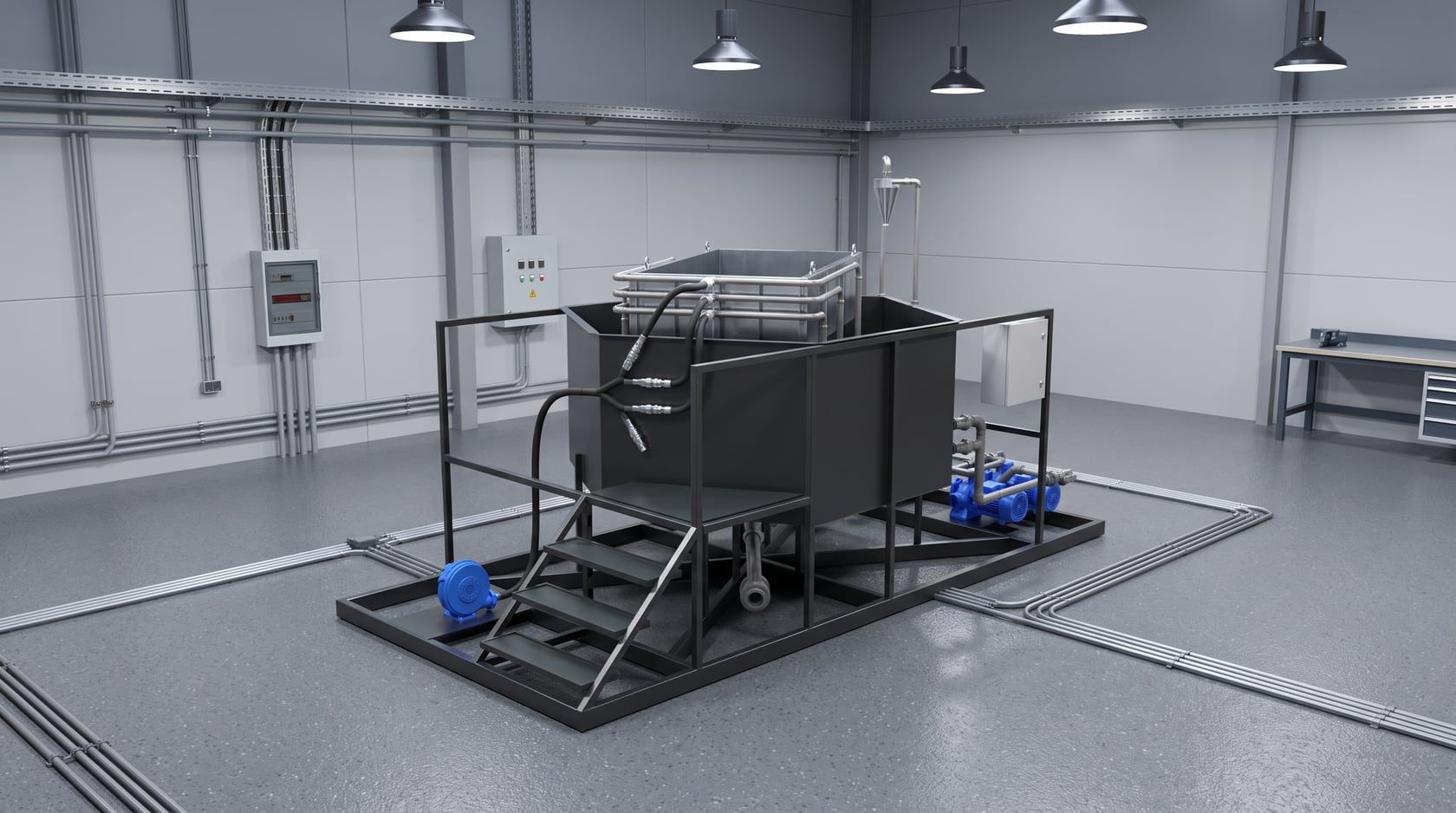 Nitrogen extractor in a workshop, living microbial cocktail