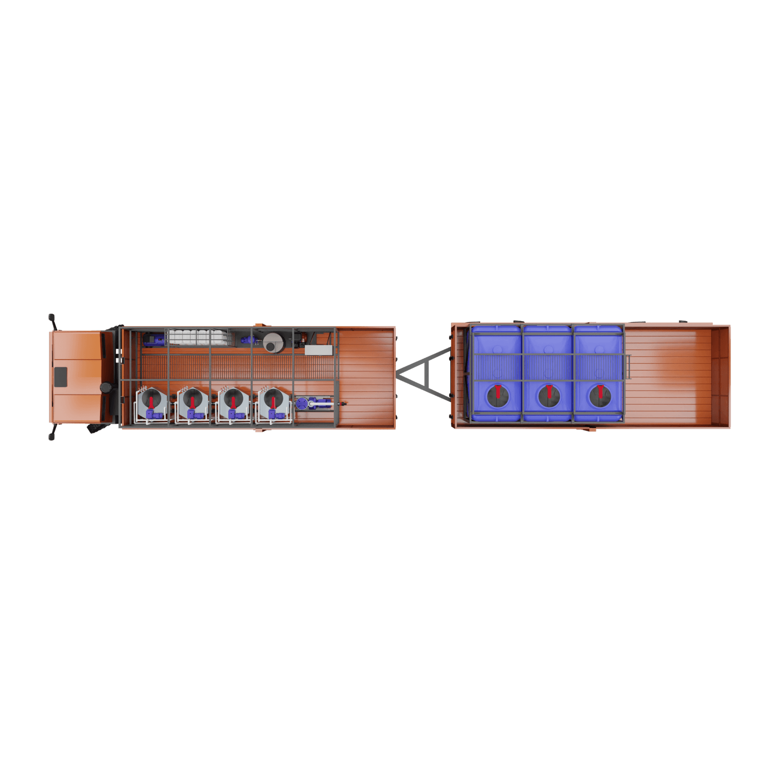 Nitrogen equipment, top view